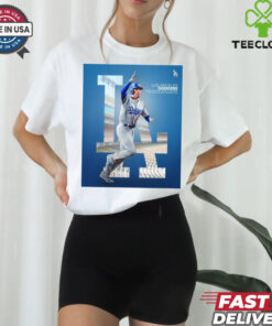 Official Freddie Freeman Los Angeles Dodgers One Win Away From Claiming The 2024 World Series Title Poster t shirt