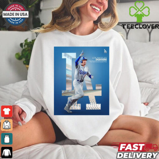 Official Freddie Freeman Los Angeles Dodgers One Win Away From Claiming The 2024 World Series Title Poster t shirt