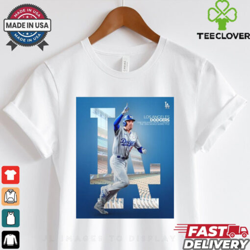 Official Freddie Freeman Los Angeles Dodgers One Win Away From Claiming The 2024 World Series Title Poster t shirt