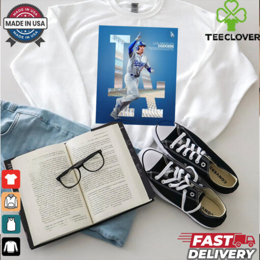 Official Freddie Freeman Los Angeles Dodgers One Win Away From Claiming The 2024 World Series Title Poster t shirt