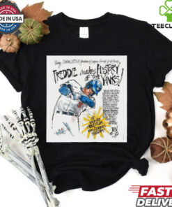 Official Freddie Freeman Makes History Of The Yanks 1St Walk Off Grand Slam World Series History Paint Poster t shirt