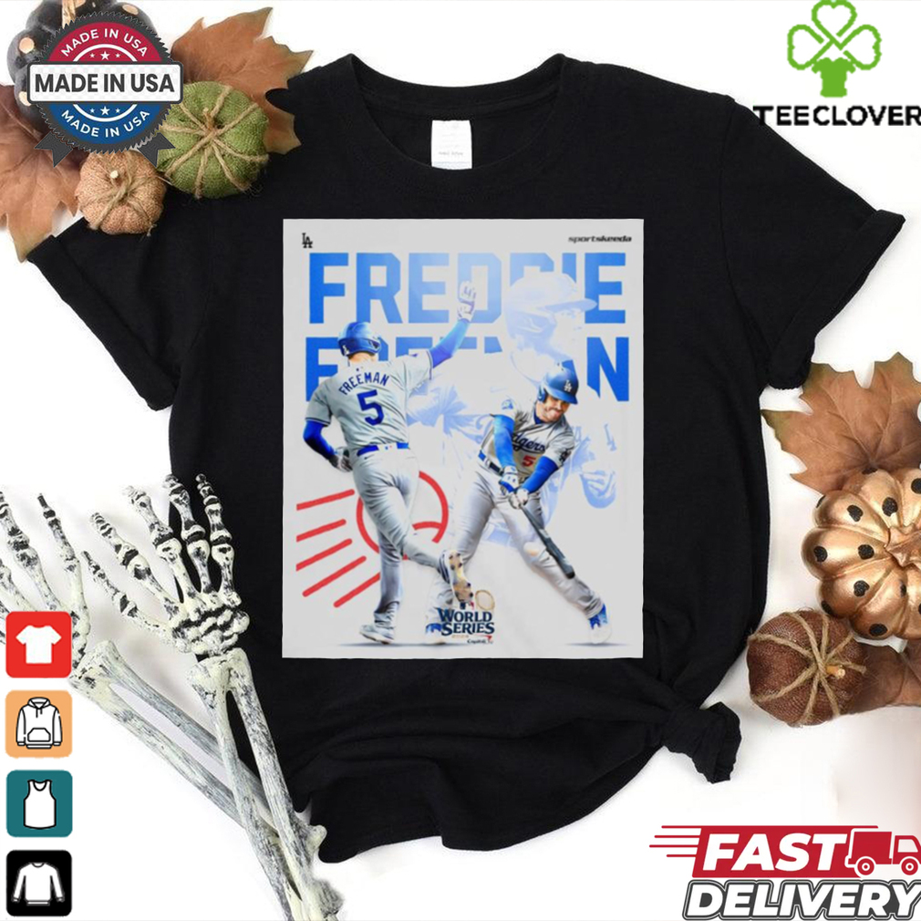 Official Freddie Freeman has tied the World Series 2024 record with FIFTH consecutive game with a home run t shirt Official Freddie Freeman has tied the World Series 2024 record with FIFTH consecutive game with a home run t shirt
