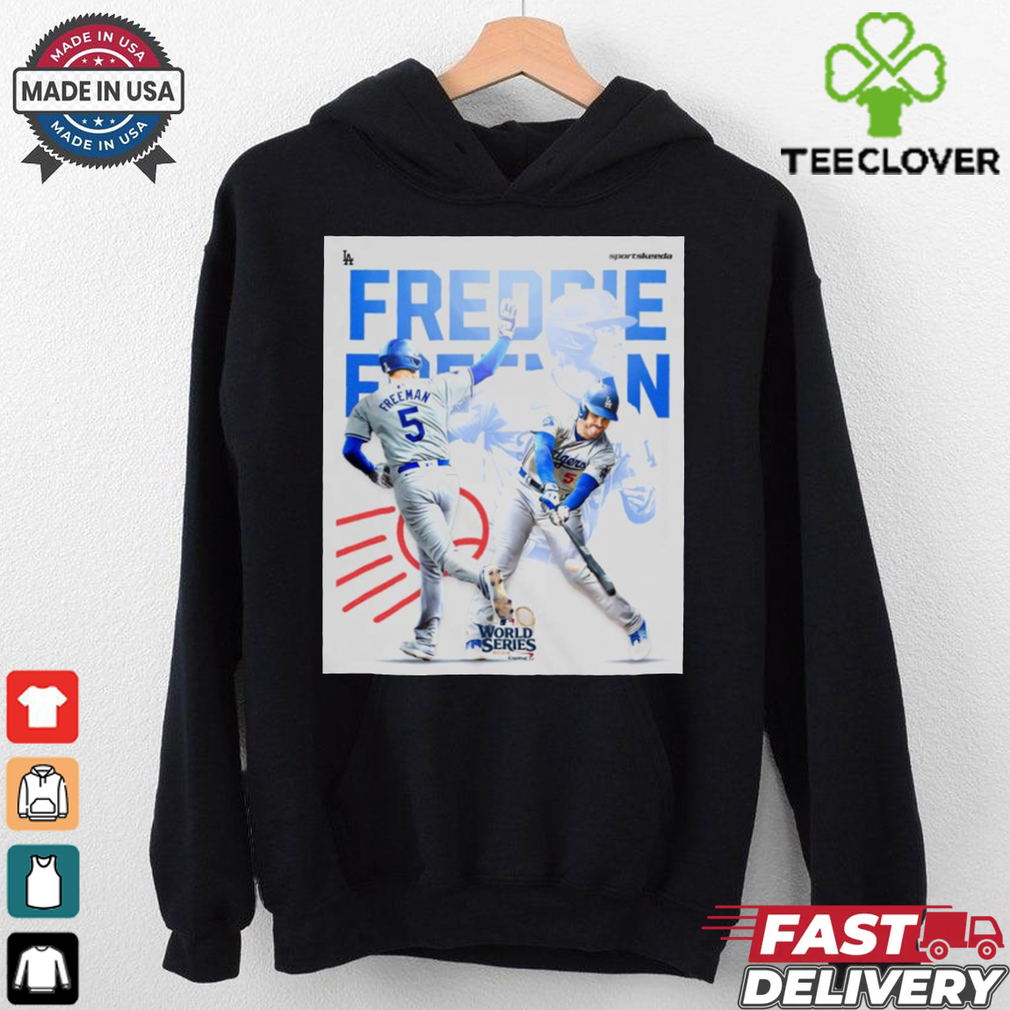 Official Freddie Freeman has tied the World Series 2024 record with FIFTH consecutive game with a home run t shirt Official Freddie Freeman has tied the World Series 2024 record with FIFTH consecutive game with a home run t shirt