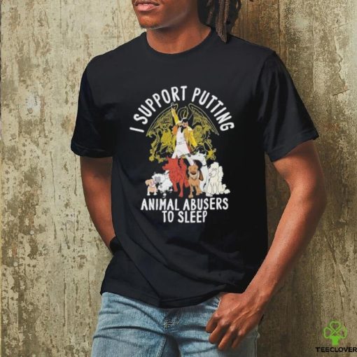 Official Freddie Mercury I Support Putting Animal Abusers To Sleep Shirt