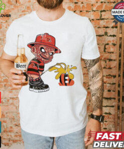 Official Freddy Krueger Cleveland Browns Piss On Cincinnati Bengals Halloween 2024 NFL Shirt