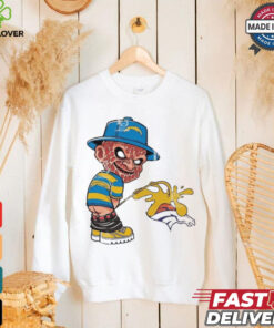 Official Freddy Krueger Los Angeles Chargers Piss On Denver Broncos Halloween 2024 NFL Shirt