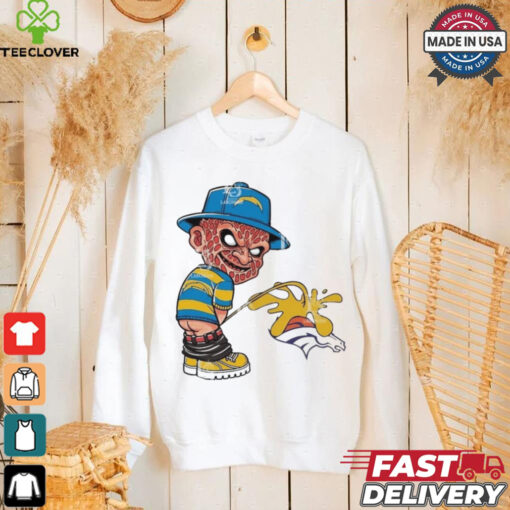 Official Freddy Krueger Los Angeles Chargers Piss On Denver Broncos Halloween 2024 NFL Shirt