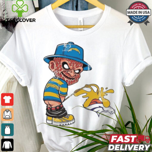 Official Freddy Krueger Los Angeles Chargers Piss On Denver Broncos Halloween 2024 NFL Shirt