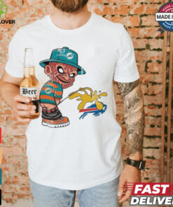 Official Freddy Krueger Miami Dolphins Piss On Buffalo Bills Halloween 2024 NFL Shirt