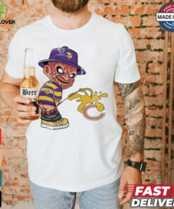 Official Freddy Krueger Minnesota Vikings Piss On Chicago Bears Halloween 2024 NFL Shirt
