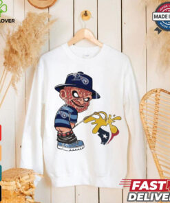 Official Freddy Krueger Tennessee Titans Piss On Houston Texans Halloween 2024 NFL Shirt