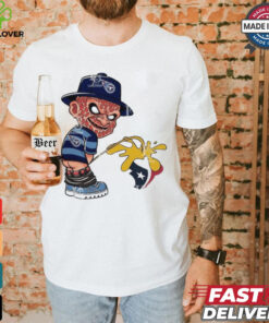 Official Freddy Krueger Tennessee Titans Piss On Houston Texans Halloween 2024 NFL Shirt