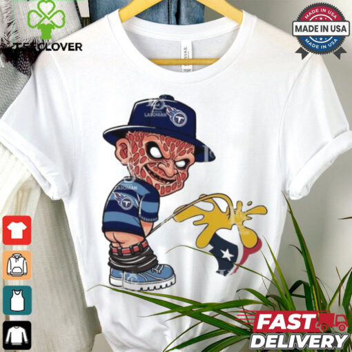 Official Freddy Krueger Tennessee Titans Piss On Houston Texans Halloween 2024 NFL Shirt