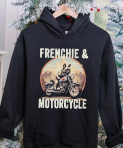 Official Frenchie And Motorcycle Dog Lovers Funny French Bulldog Dad T hoodie, sweater, longsleeve, shirt v-neck, t-shirt