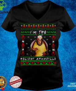 Official Friends Im The Holiday Armadillo Ugly Christmas Sweater Shirt