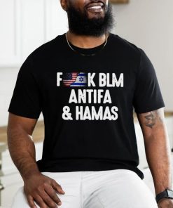 Official Fuck BLM Antifa And Hamas I Support For Israel T Shirt