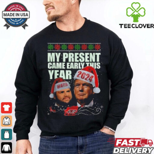 Official Funny Santa Trump Christmas Came Early This Year 47th President Xmas Shirt