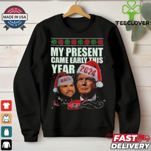 Official Funny Santa Trump Christmas Came Early This Year 47th President Xmas Shirt