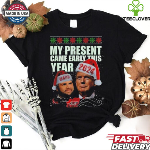 Official Funny Santa Trump Christmas Came Early This Year 47th President Xmas Shirt