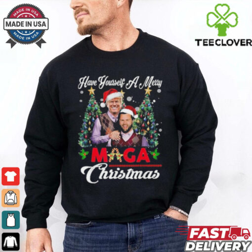 Official Funny Santa Trump Have Yourself A Merry Maga Christmas Xmas Shirt