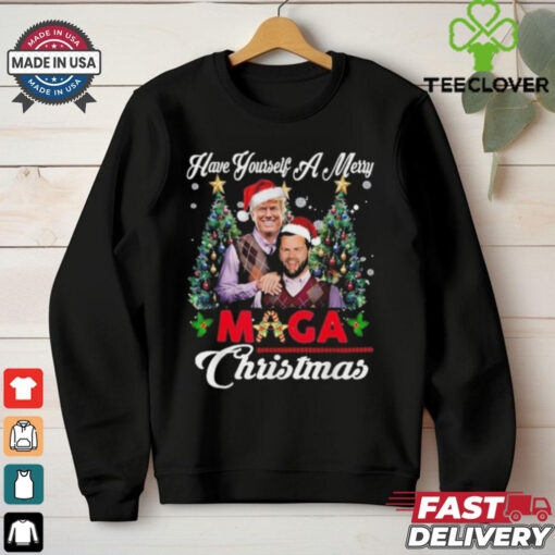 Official Funny Santa Trump Have Yourself A Merry Maga Christmas Xmas Shirt