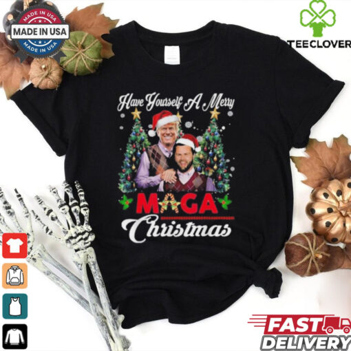 Official Funny Santa Trump Have Yourself A Merry Maga Christmas Xmas Shirt
