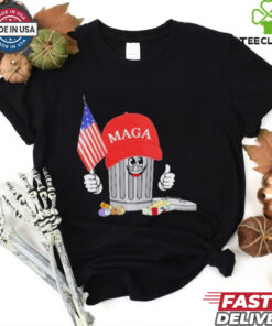 Official Funny Trump Maga Garbage Can Cartoon Character American Flag T Shirt 1 Official Funny Trump Maga Garbage Can Cartoon Character American Flag T Shirt
