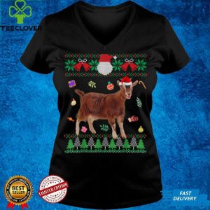 Official Funny Ugly Christmas Animals Santa Goat Love T Shirt