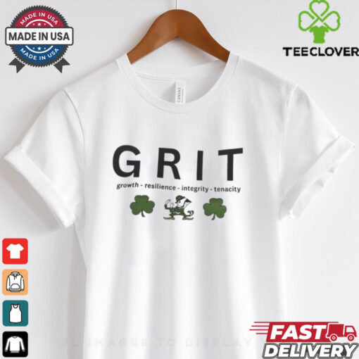 Official GRIT Growth – Resilience – Integrity – Tenacity Notre Dame Fighting Irish t shirt