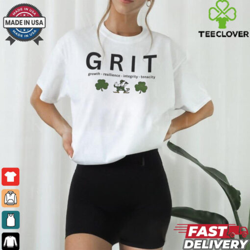 Official GRIT Growth – Resilience – Integrity – Tenacity Notre Dame Fighting Irish t shirt