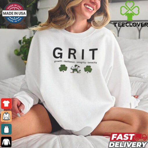 Official GRIT Growth – Resilience – Integrity – Tenacity Notre Dame Fighting Irish t shirt