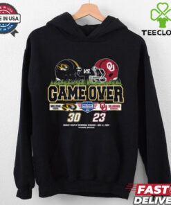 Official Game Over Mizzou Tigers Champion Victory vs Oklahoma Sooners 30 – 23 Military Appreciation Day 2024 t shirt