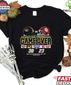Official Game Over Mizzou Tigers Champion Victory vs Oklahoma Sooners 30 – 23 Military Appreciation Day 2024 t shirt