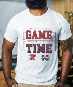 Official Game Time Egg Bowl 2023 Ole Miss Rebels vs MSU Bulldogs T Shirt