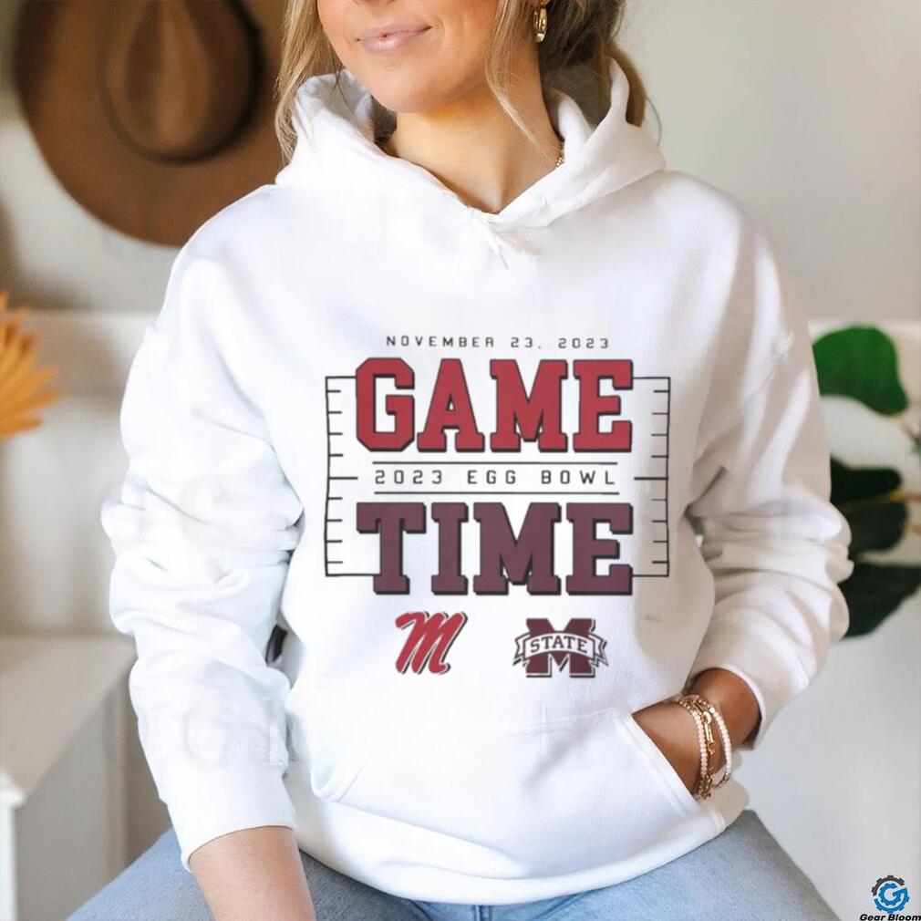 Official Game Time Egg Bowl 2023 Ole Miss Rebels vs MSU Bulldogs T Shirt Official Game Time Egg Bowl 2023 Ole Miss Rebels vs MSU Bulldogs T Shirt