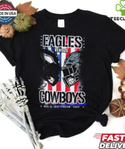 Official Gameday Philadelphia Eagles vs. Dallas Cowboys Week 10 NFL 2024 Helmets t shirt