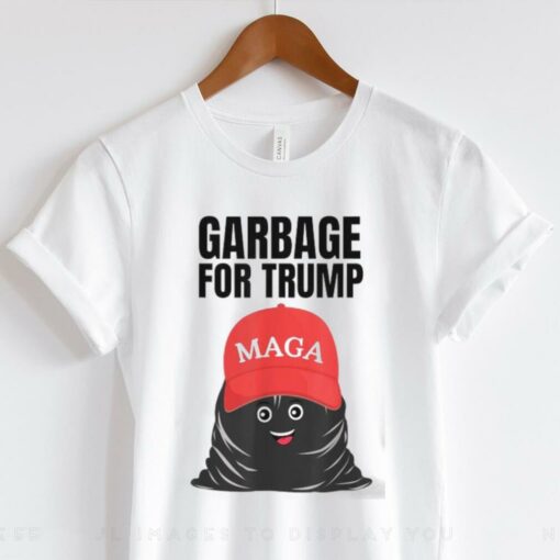 Official Garbage truck for Trump supporter trash bag cartoon T shirt