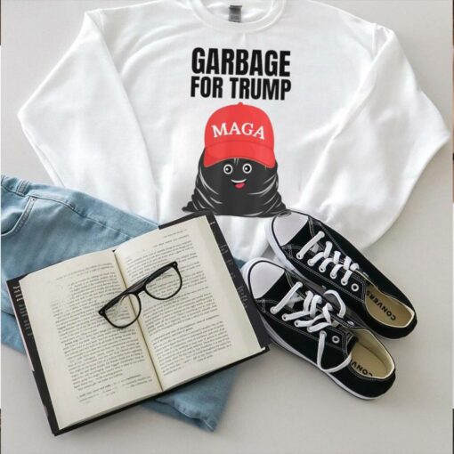 Official Garbage truck for Trump supporter trash bag cartoon T shirt