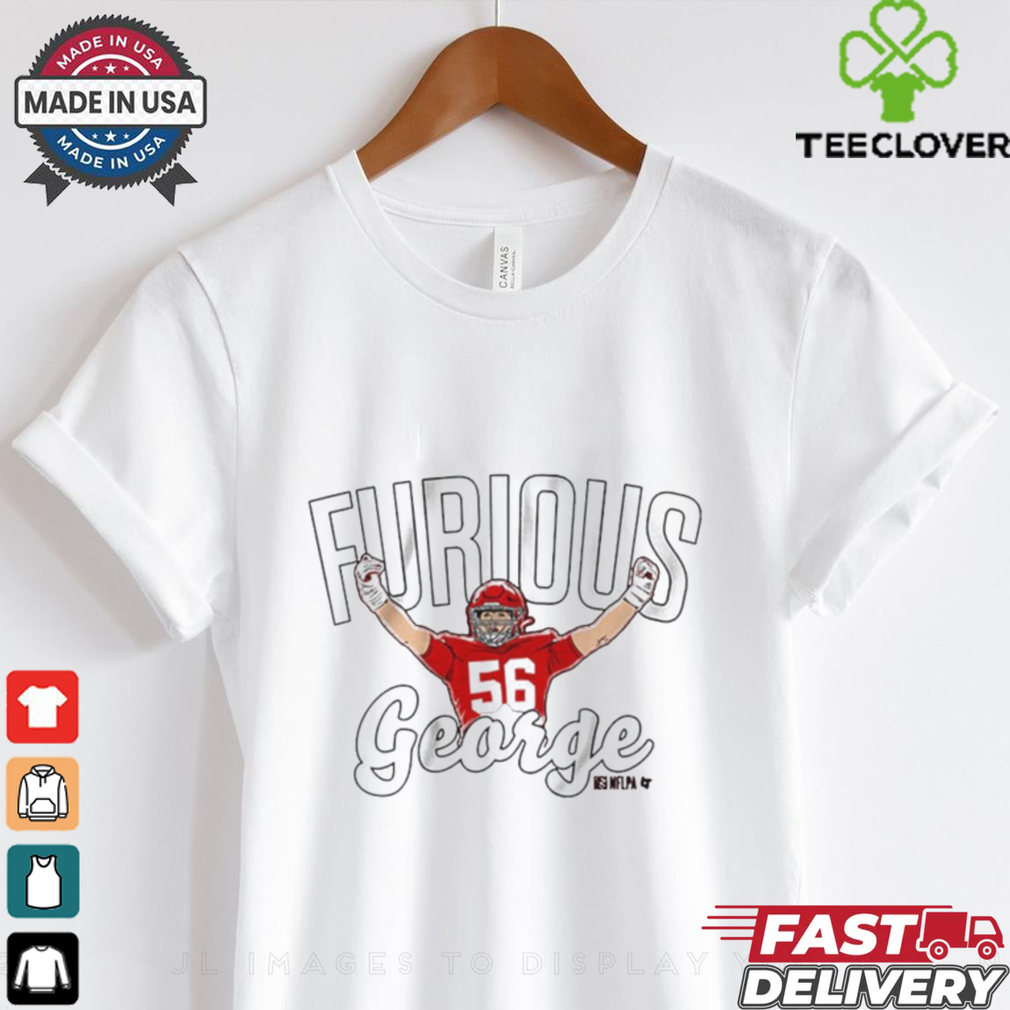 Official George Karlaftis Furious George Kansas City Chiefs NFL t shirt Official George Karlaftis Furious George Kansas City Chiefs NFL t shirt