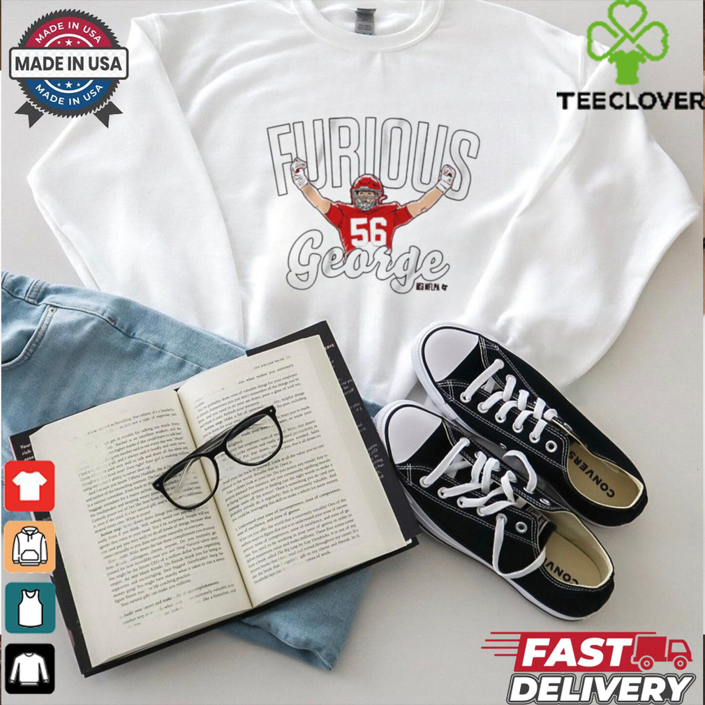 Official George Karlaftis Furious George Kansas City Chiefs NFL t shirt Official George Karlaftis Furious George Kansas City Chiefs NFL t shirt