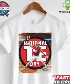 Official George Kittle San Francisco 49ers National Tight Ends Day The man, the myth, the logo Poster t shirt