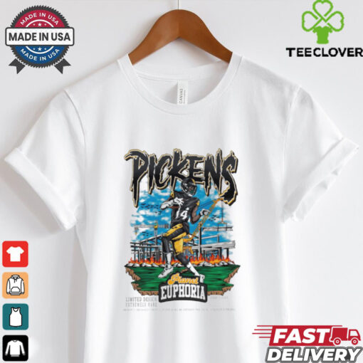 Official George Pickens Pittsburgh Steelers NFL Football Planet Euphoria Painting t shirt