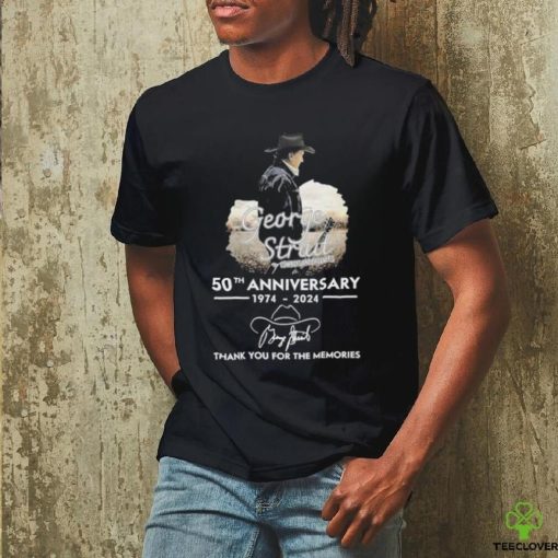 Official George Strait Cowboys And Dreamers 50th Anniversary 1974 2024 Thank You For The Memories Signature Shirt