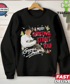 Official George Strait Merry Christmas Strait To You Shirt
