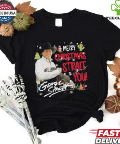 Official George Strait Merry Christmas Strait To You Shirt