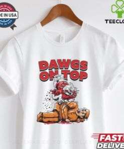 Official Georgia Bulldogs Dawgs On Top Defeat Tennessee Shirt 3 Official Georgia Bulldogs Dawgs On Top Defeat Tennessee Shirt