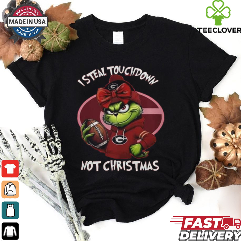Official Georgia Bulldogs I Steal Touchdown Not Christmas Grinch 2024 Shirt Official Georgia Bulldogs I Steal Touchdown Not Christmas Grinch 2024 Shirt