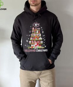 Official Georgia Bulldogs Logo Tree Bulldogs Christmas Shirt