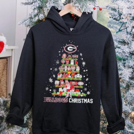 Official Georgia Bulldogs Logo Tree Bulldogs Christmas Shirt