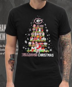 Official Georgia Bulldogs Logo Tree Bulldogs Christmas Shirt